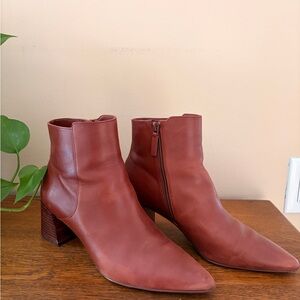Cole Haan Brown Leather Ankle Boots